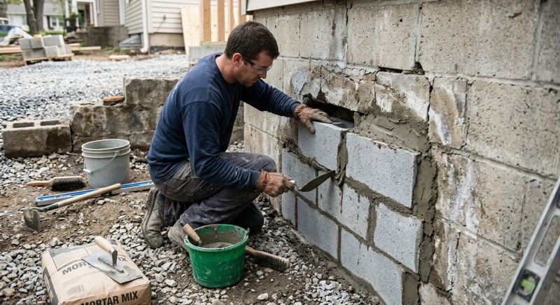 Block Wall Repair in Chester, VA