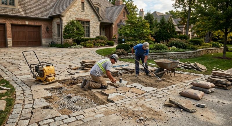 Brick Driveway Repair in Midlothian, VA