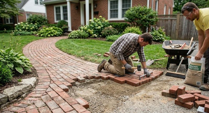 Brick Flatwork Repair in Amelia Court House, VA