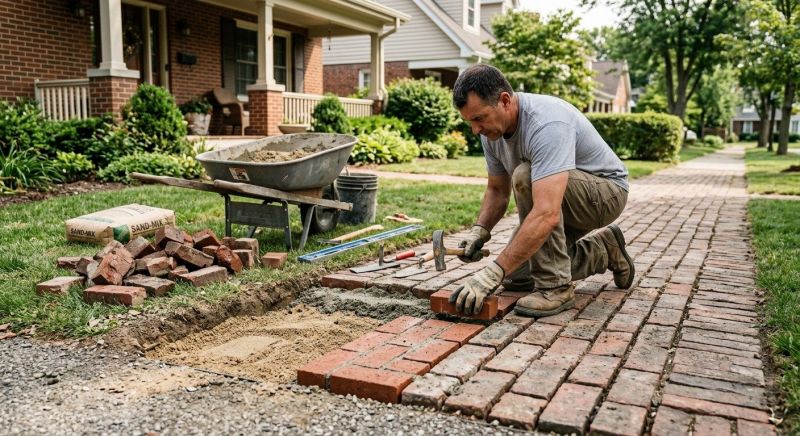 Brick Flatwork Repair in Henrico County, VA