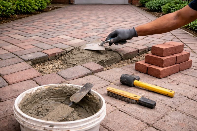 Brick Floor Repair in Midlothian, VA