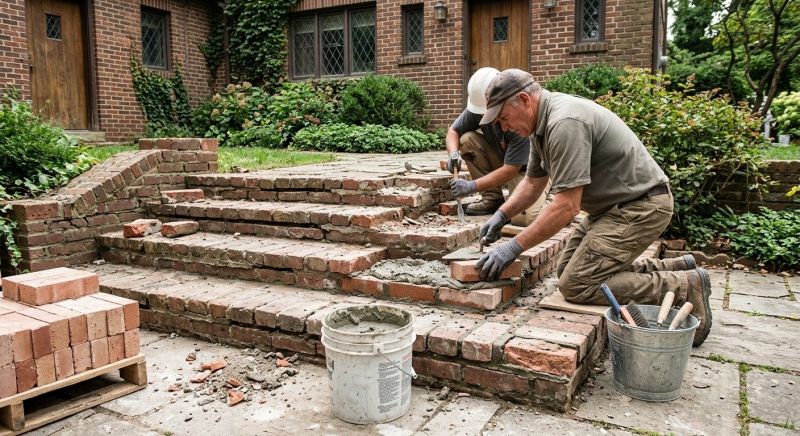 Brick Stairs Repair in Mechanicsville, VA