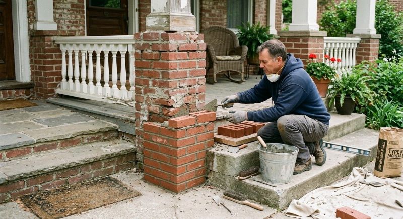 Brick Stairs Repair in Petersburg, VA