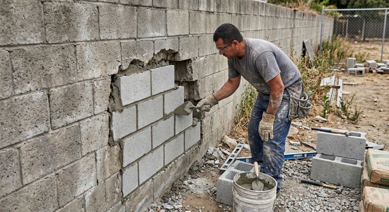 Brick Wall Repair in Moseley, VA