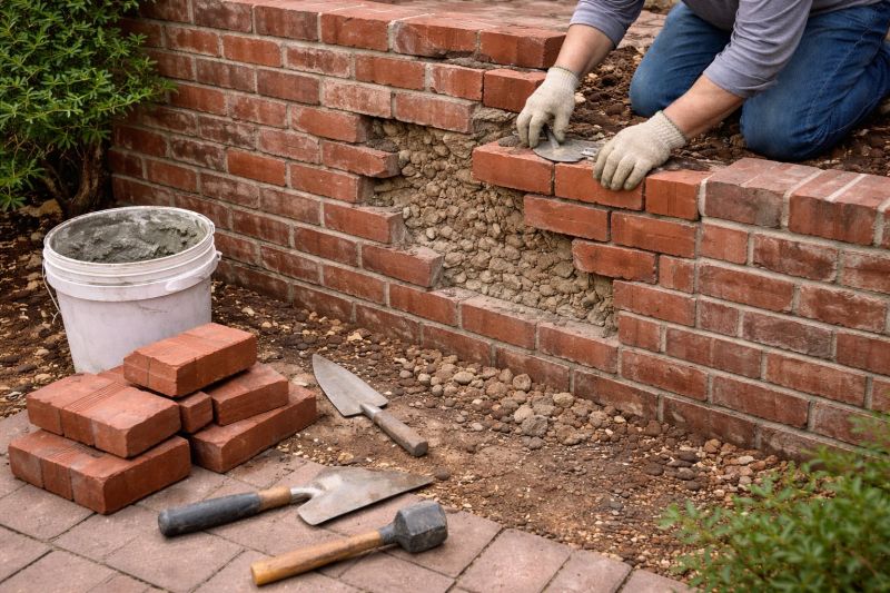 Masonry Wall Repair in Midlothian, VA