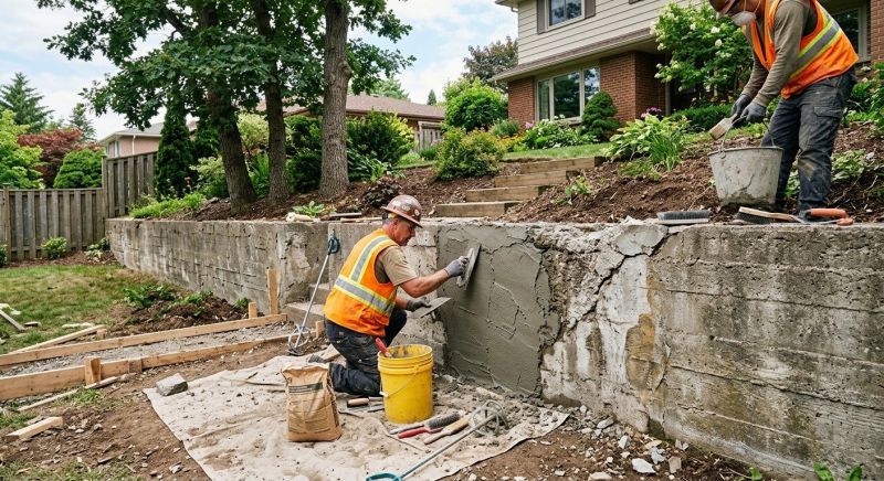 Retaining Wall Repair in Dinwiddie County, VA