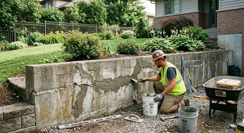 Retaining Wall Repair in Powhatan, VA