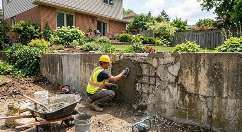 Retaining Wall Repair in Powhatan, VA