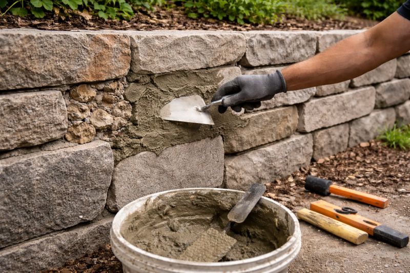 Rock Wall Repair in Midlothian, VA