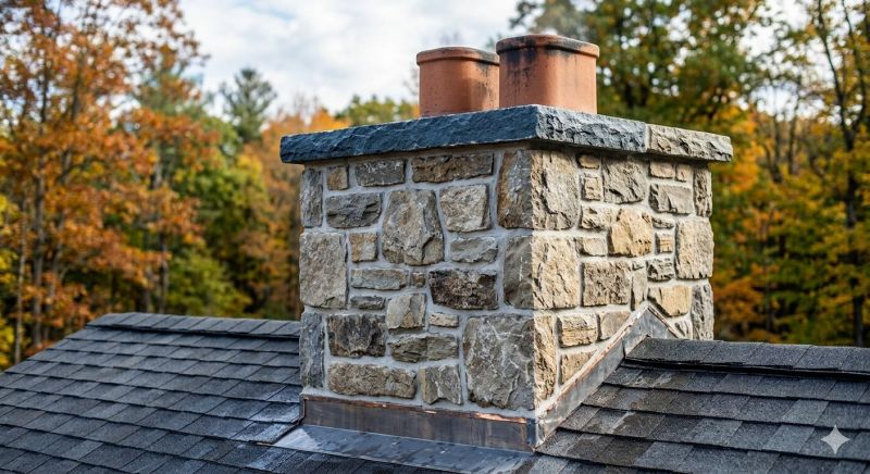 Stone Chimney Installation in Chesterfield County, VA