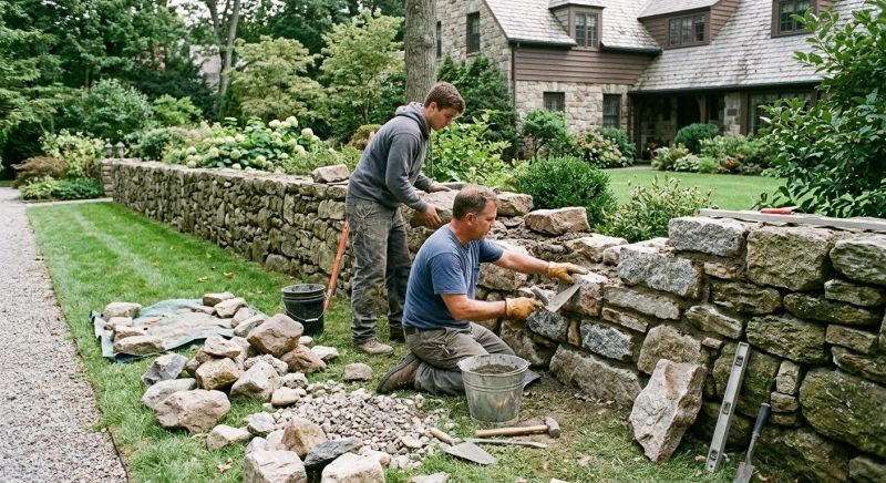 Stone Wall Repair in Ashland, VA