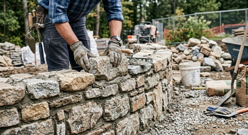 Stonework Installation in Moseley, VA